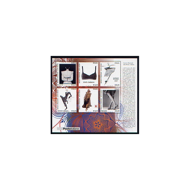 2002 Repubblica foglietto Design III