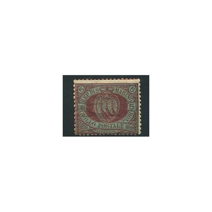 1892-4 San Marino 5 lire nuovo   