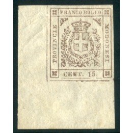 1859 Modena 15 cent. bruno nuovo