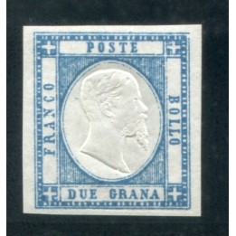 1861 Prov. Napoletane 2 gr. azzurro chiaro