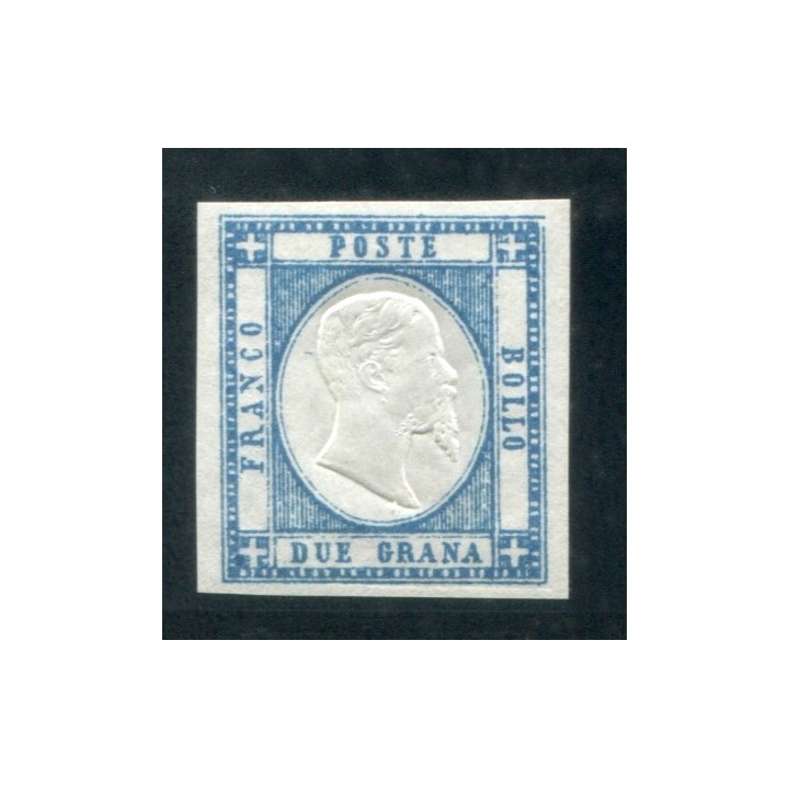 1861 Prov. Napoletane 2 gr. azzurro chiaro