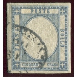 1861 Province Napoletane 50 ardesia oltremare usato