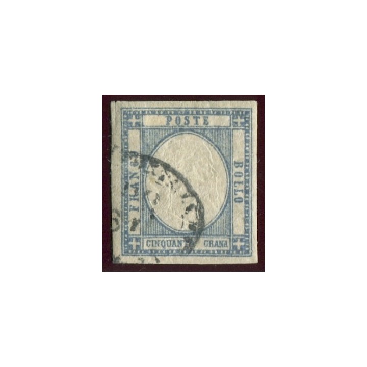 1861 Province Napoletane 50 ardesia oltremare usato