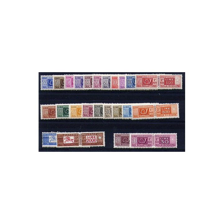 1955/79 Repubblica Pacchi Postali stelle