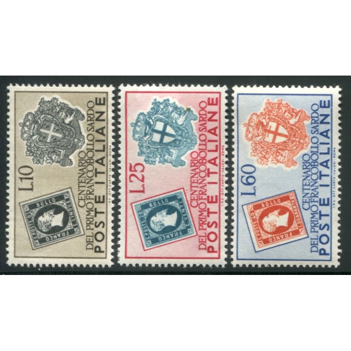 1951 Repubblica Sardegna 3 val. nuovi 