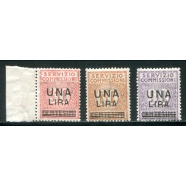 1925 Regno Servizio Commissioni 3 val. nuovi