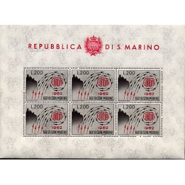 1962 San Marino foglietto Europa 62