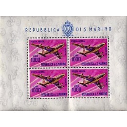 1964 San Marino foglietto aerei 