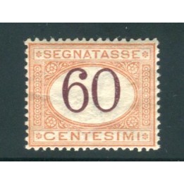 1924 Regno segnatasse 60 cent. nuovo centrato