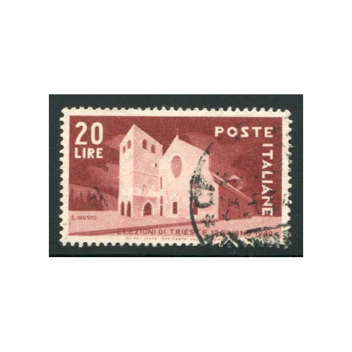 1949 Repubblica Elezioni di Trieste 20 lire