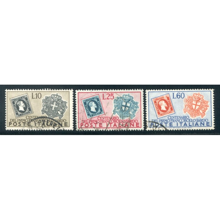 1951 Repubblica Sardegna 3 val. usati