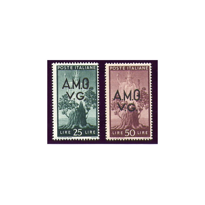 1946 AMG VG 25/50 lire prima G chiusa