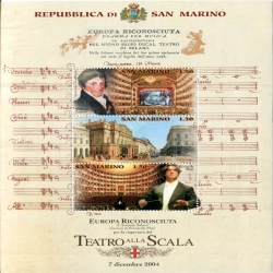2004 San Marino foglietto Teatro alla Scala