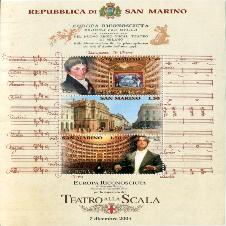 2004 San Marino foglietto Teatro alla Scala