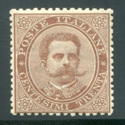 1879 Regno 30 cent. bruno nuovo spl