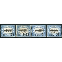 1940 San Marino tasse 4 val. sovrastampati