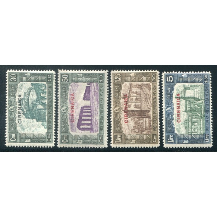 1930 Cirenaica Milizia III emissione serie 
