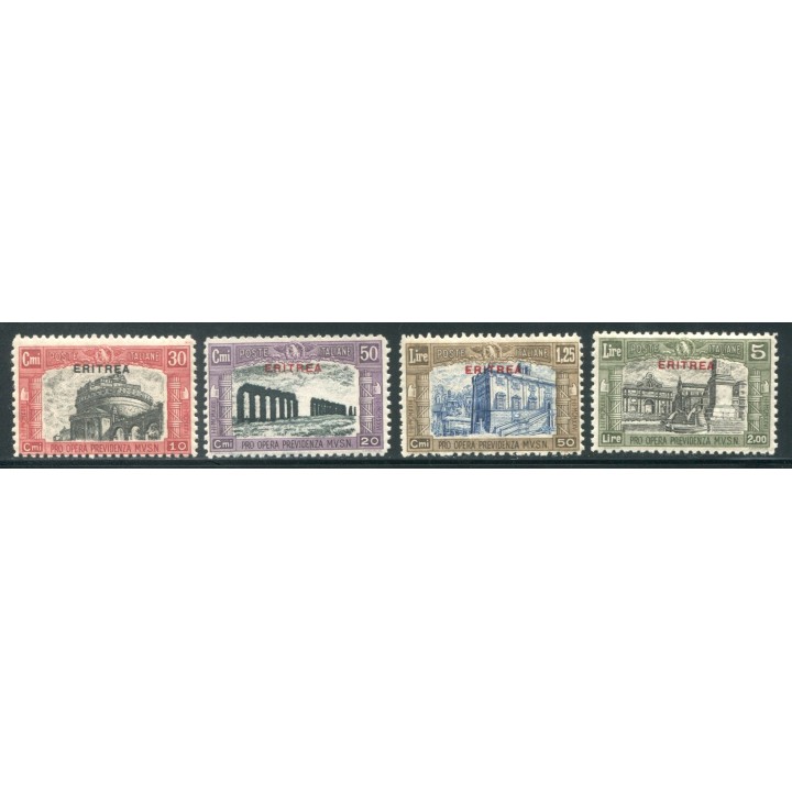 1929 Eritrea Milizia II emissione 4 val.