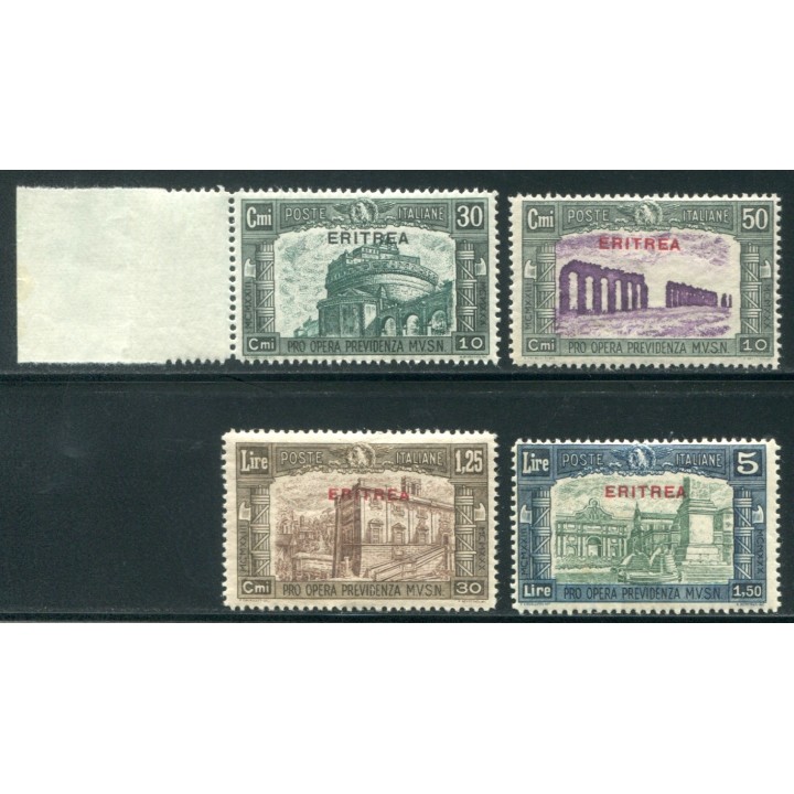 1930 Eritrea Milizia III emissione 4 val.