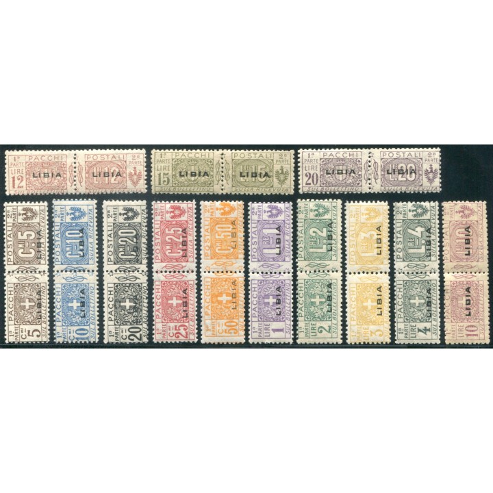 1915 Colonie Libia pacchi 13 val. nuovi
