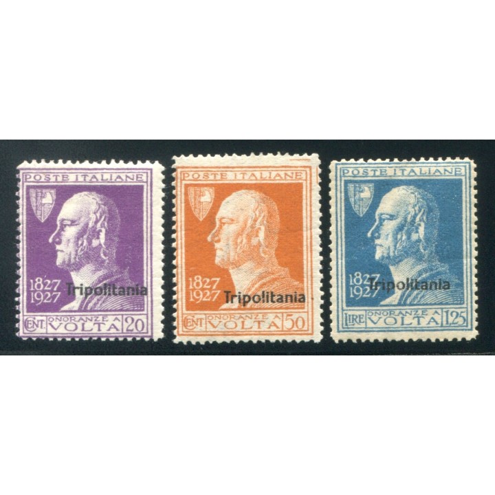 1927 Tripolitania Volta serie 3 valori