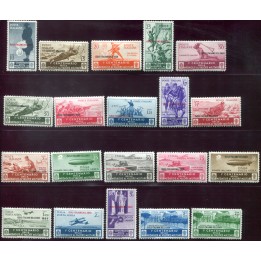 1934 Egeo Medaglie serie completa PO + PA 20 valori