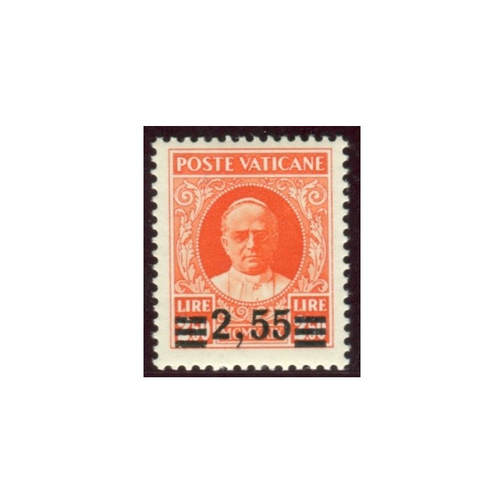 1934 Vaticano Provvisoria 2,55 lire centrato