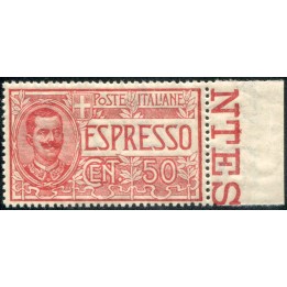 1920 Regno Espressi 50 cent. centrato bordo