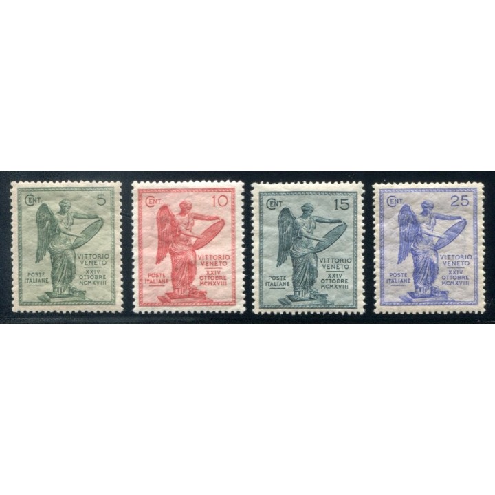 1921 Regno Vittoria 4 valori centrati