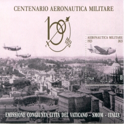 2023 Repubblica emissione congiunta foglietto Aereonautica