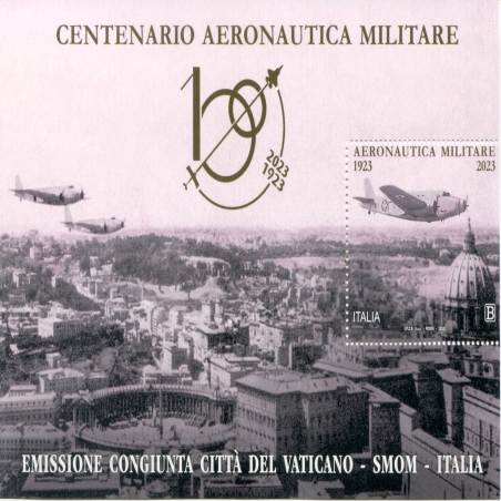 2023 Repubblica emissione congiunta foglietto Aereonautica