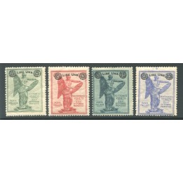 1924 Regno Vittoria sovrastampati 4 valori