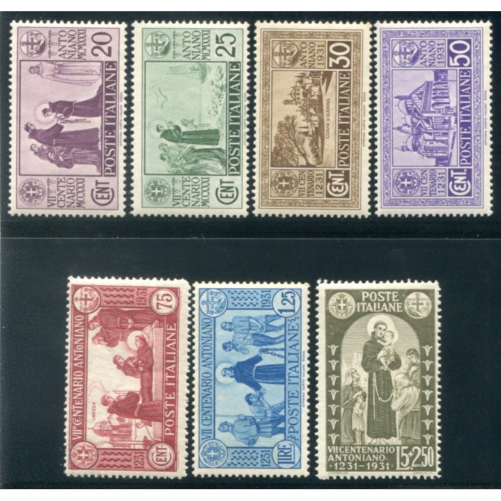 1931 Regno S.Antonio serie 7 valori