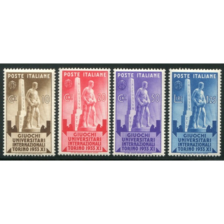 1933 Regno giochi universitari 4 valori