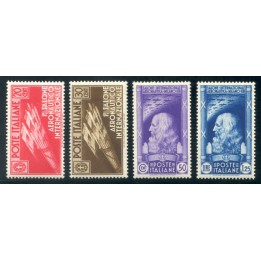 1934 Regno Salone Aereonautico 4 val. centrati