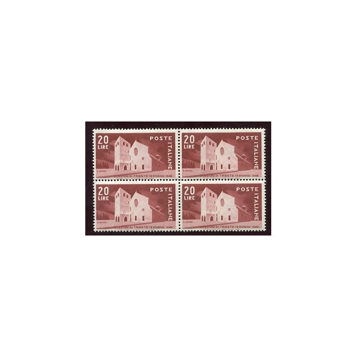 1949 Repubblica Elezioni Trieste 20 lire 