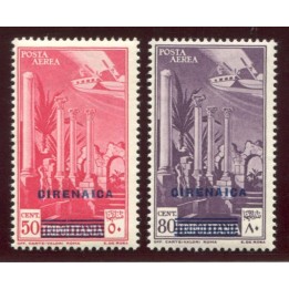 1932 Cirenaica Posta Aerea 2 val.
