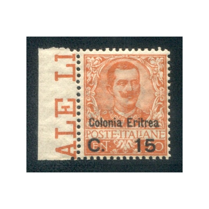 1905 Eritrea 15 cent. su 20 arancio nuovo