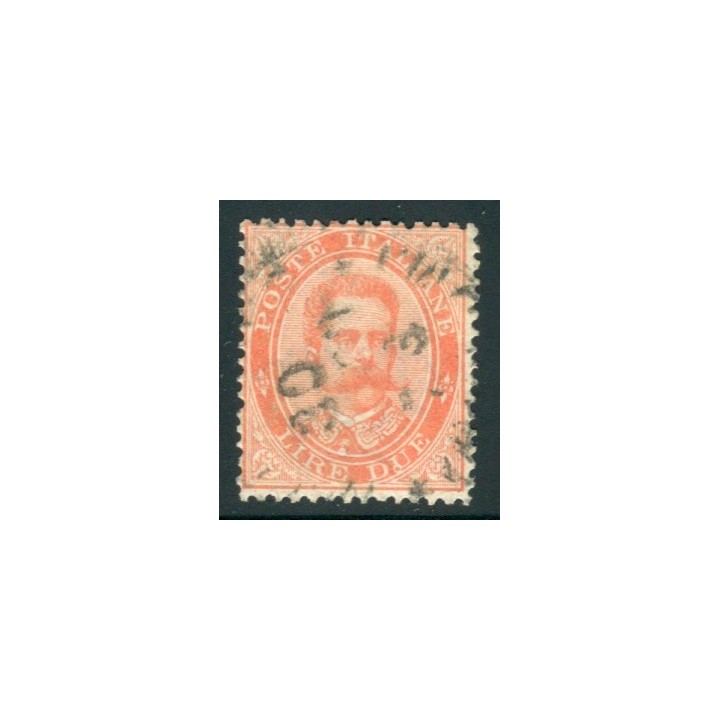 1879 Umberto I 2 lire vermiglio usato