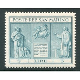 1937 San Marino Indipendenza 5 lire