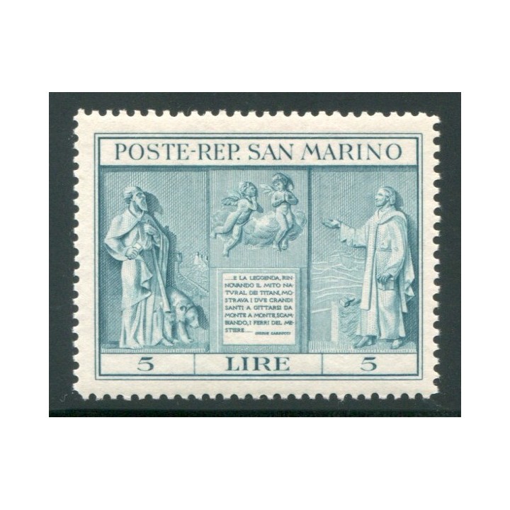1937 San Marino Indipendenza 5 lire