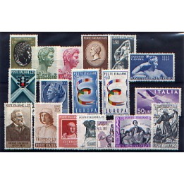 1957 Repubblica annata completa 18 val.