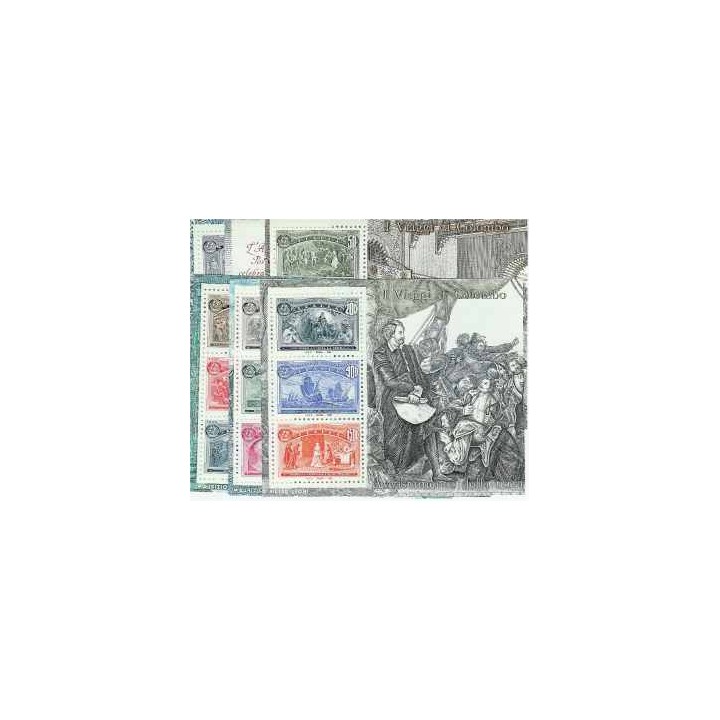 1992 Repubblica Italiana 6 Foglietti Colombo